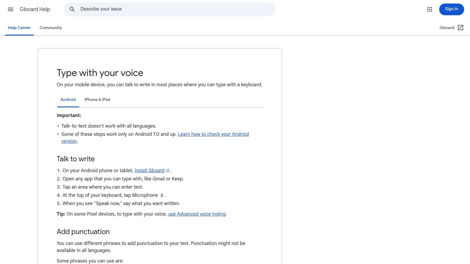 Voice In – Speech-to-Text Dictation