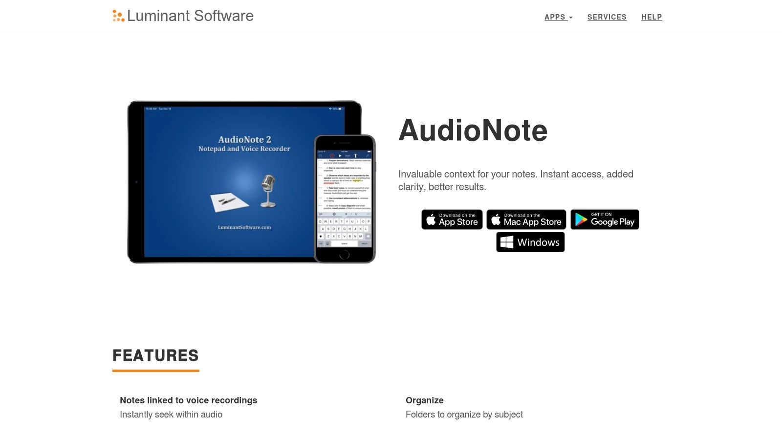 AudioNote 2 (Luminant Software)